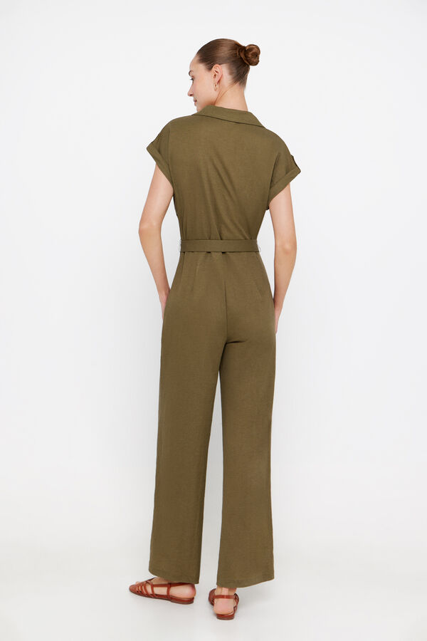 Cortefiel Mono punto cruzado Kaki