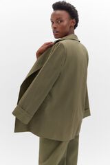 Cortefiel Blazer fluida Verde