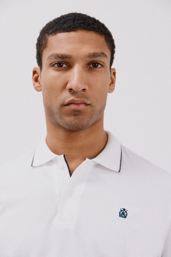 Cortefiel Polo com pontas Branco