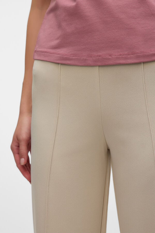 Vero Moda Cal&ccedil;a social el&aacute;stica Tostado