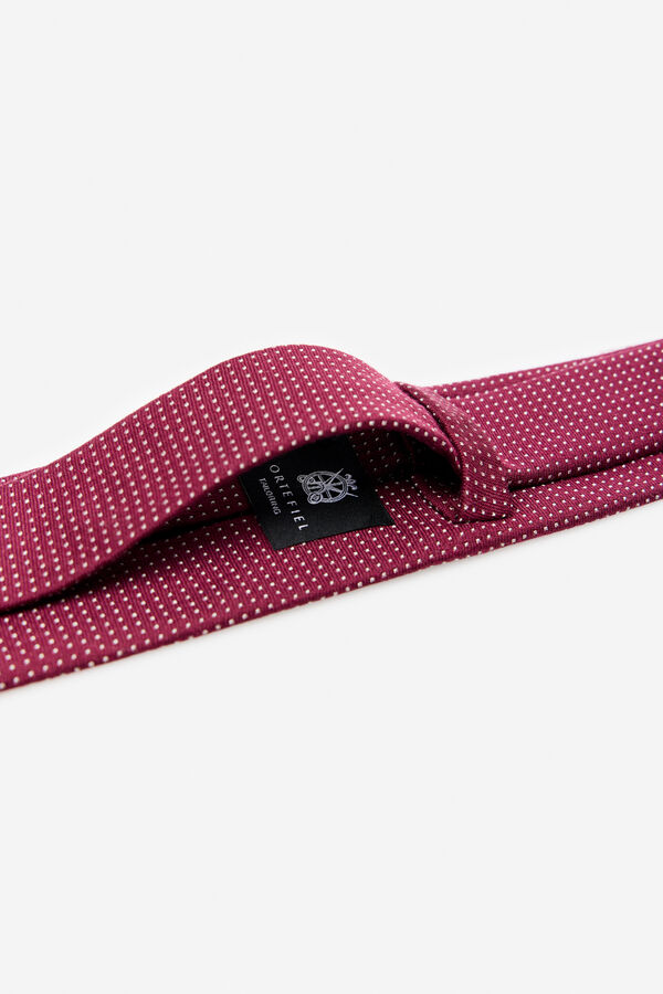 Cortefiel Corbata seda natural Granate