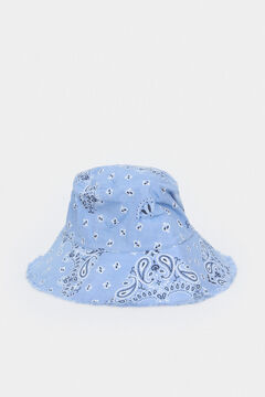 Cortefiel Sombrero bucket paisley Estampado azul