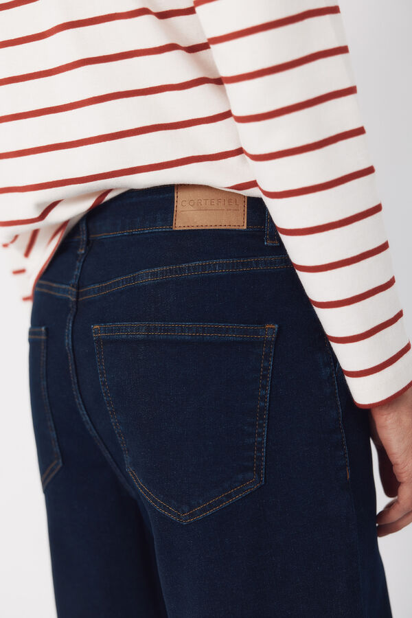 Cortefiel Jeans Palazzo botones Azul