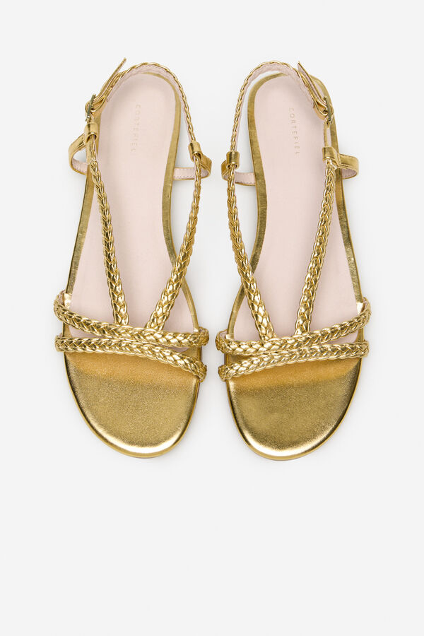 Cortefiel Sand&aacute;lia tran&ccedil;ada Dourado