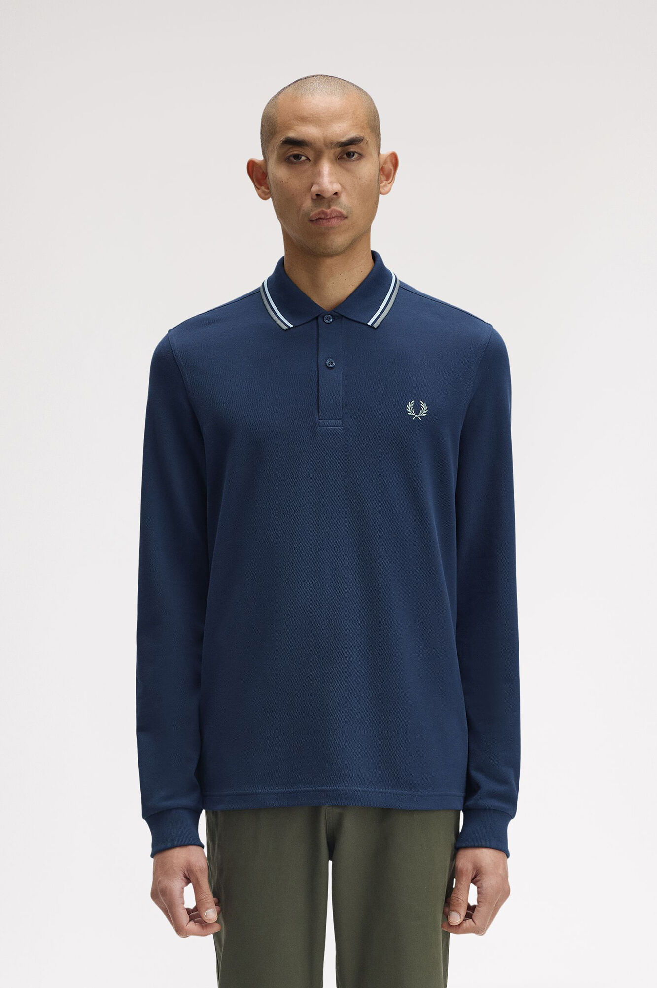 Fred Perry Polo de hombre de piqu&eacute; de manga larga