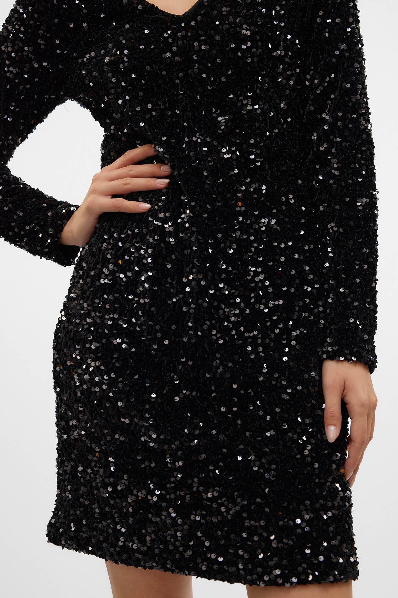 Vero Moda Vestido corto lentejuelas