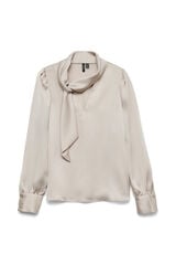 Vero Moda Camisa de cetim com la&ccedil;ada la&ccedil;o  Cinzento