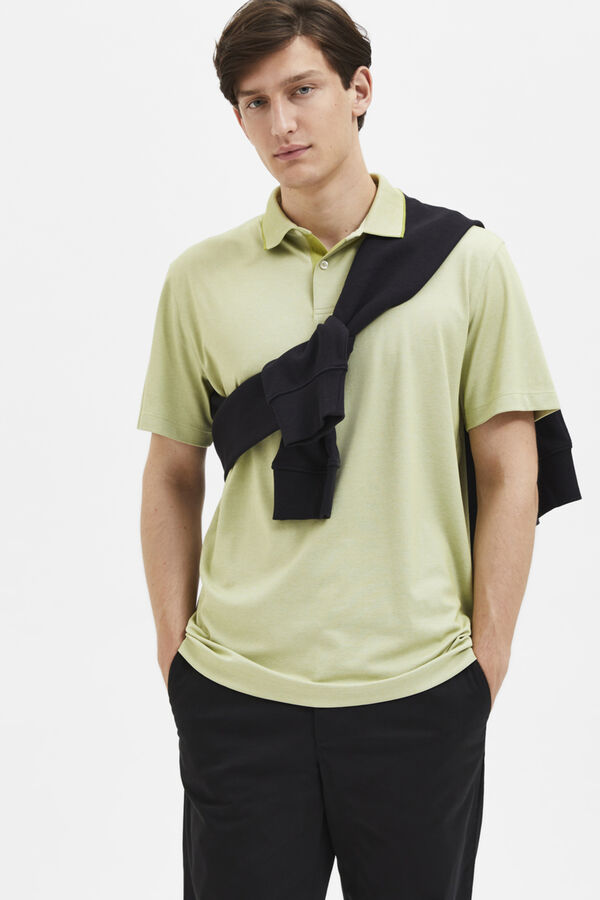 Selected Polo coolmax de algod&atilde;o org&acirc;nico Verde