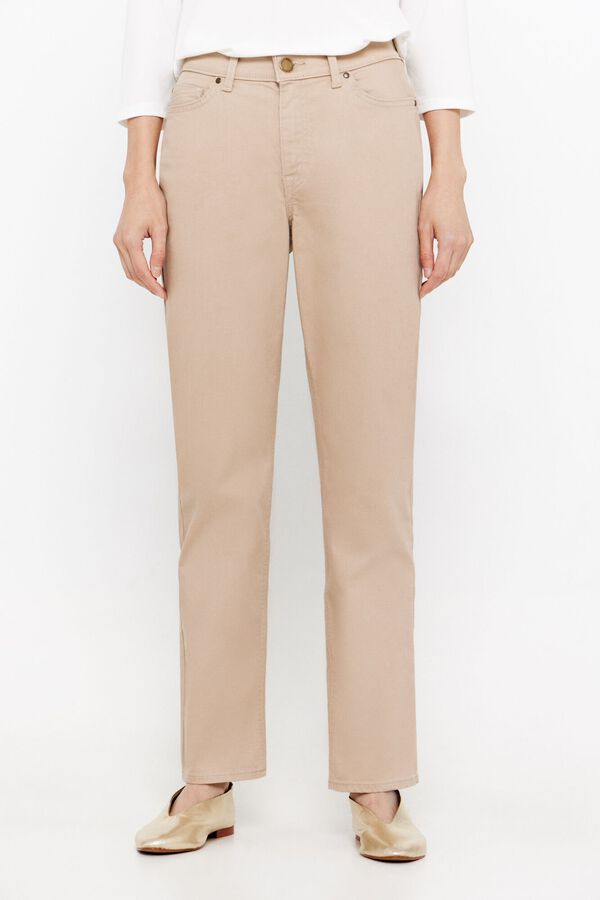 Cortefiel Pantal&oacute;n recto color Marr&oacute;n