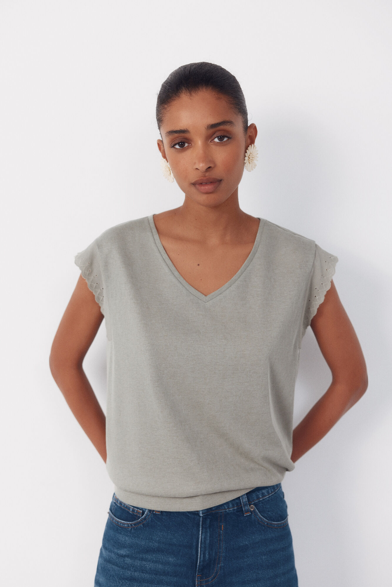 Cortefiel Camiseta pasamaner&iacute;a mangas
