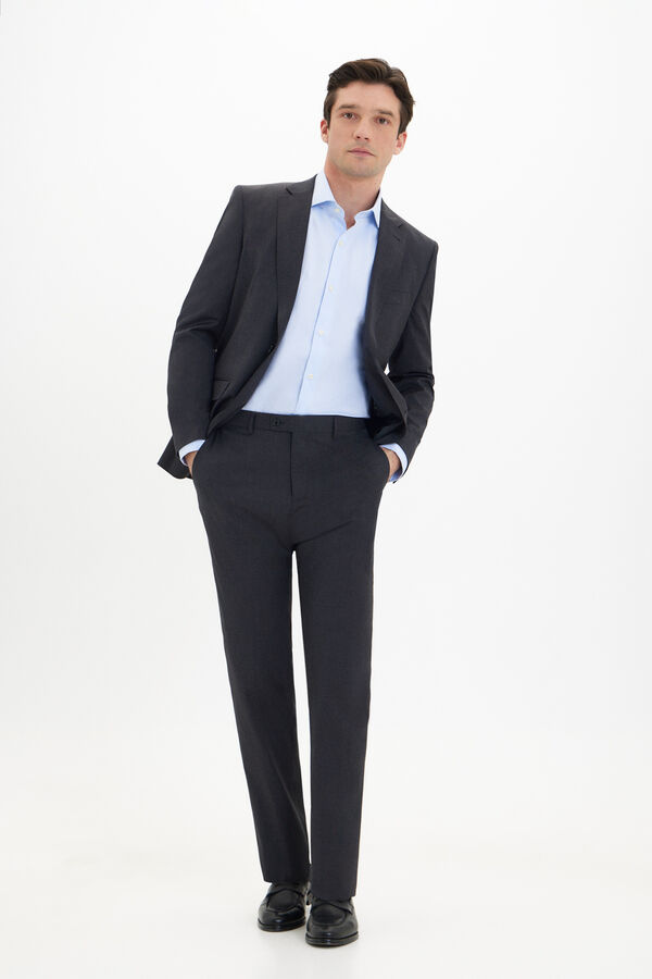 Cortefiel Americana lisa coolmax&reg; Gris oscuro