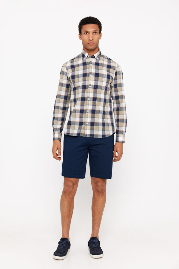 Cortefiel Bermuda chino Azul