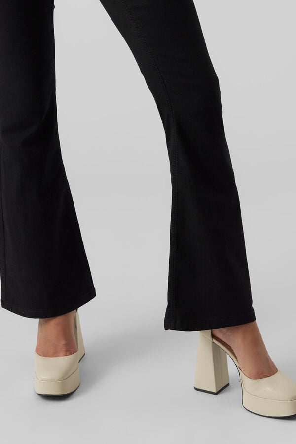 Vero Moda Jeans &agrave; boca de sino  Preto