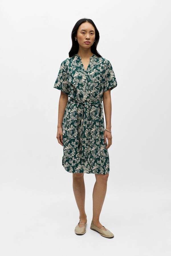 Object Vestido curto estampado Azul