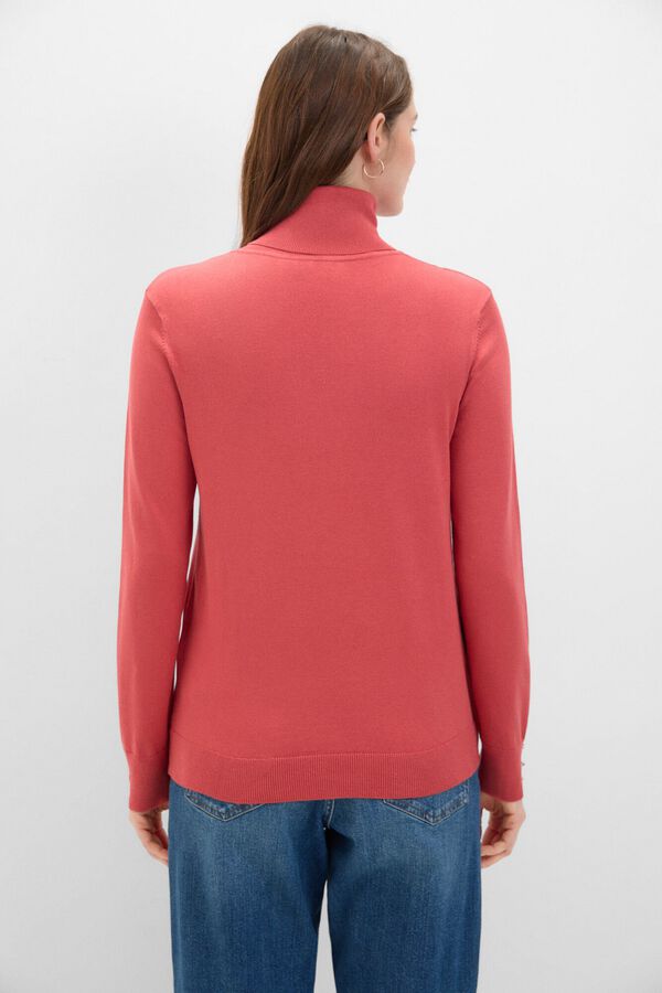 Cortefiel Camisola gola alta Vermelho