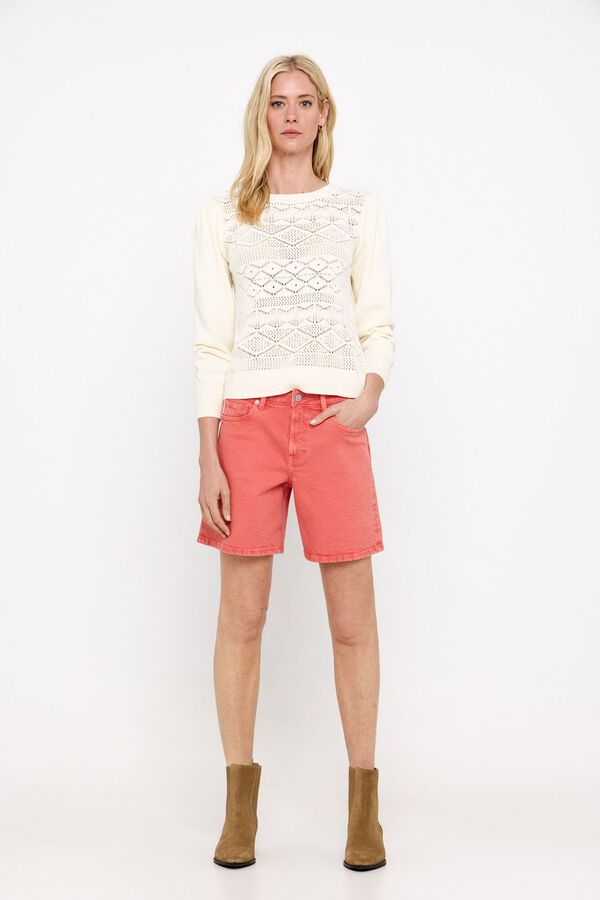 Cortefiel Bermuda vaqueira conforto Vermelho