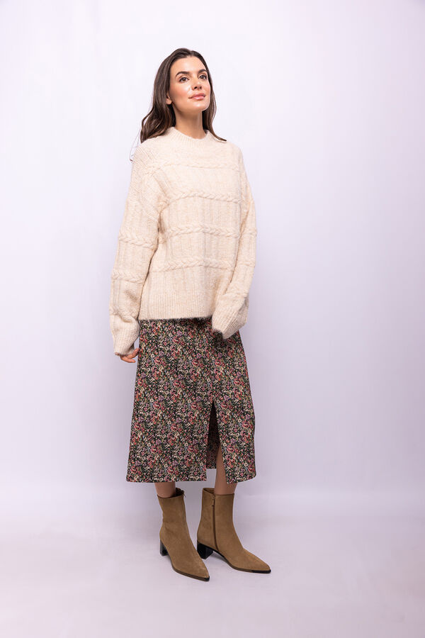 Object Falda estampada jacquard Multicolor