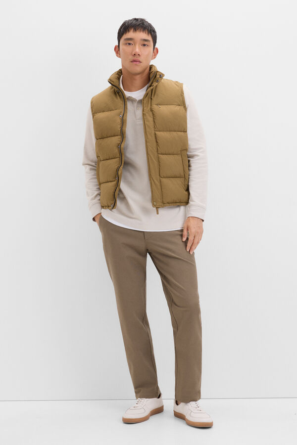 Cortefiel Colete combinado Verde