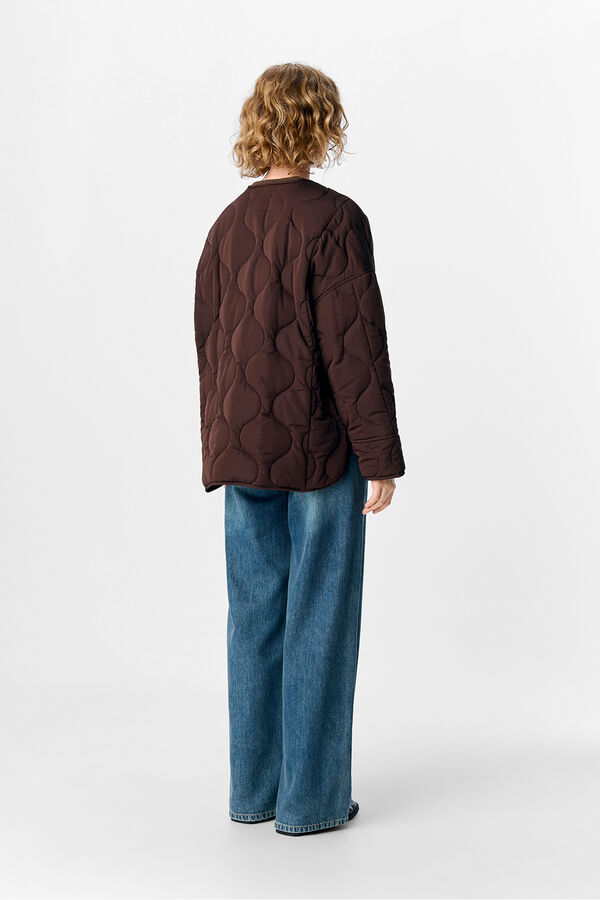 Object Chaqueta acolchada Marr&oacute;n oscuro
