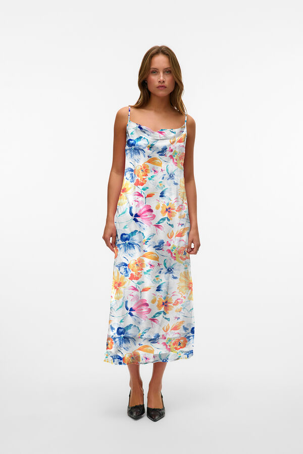 Vero Moda Vestido midi tirantes Multicolor