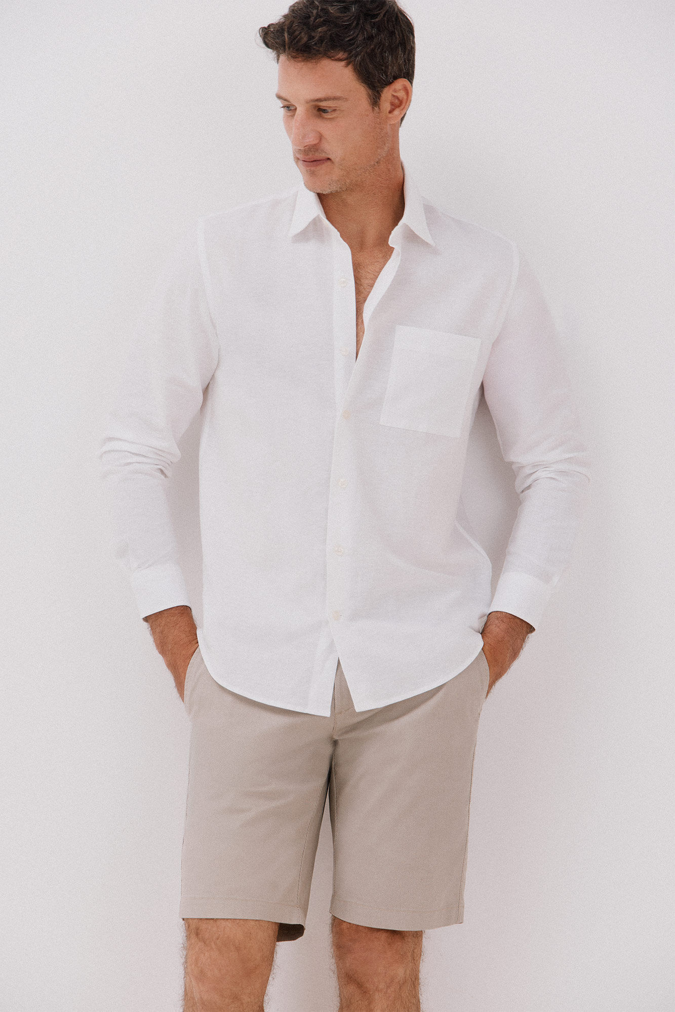 Cortefiel Bermuda chino estampada