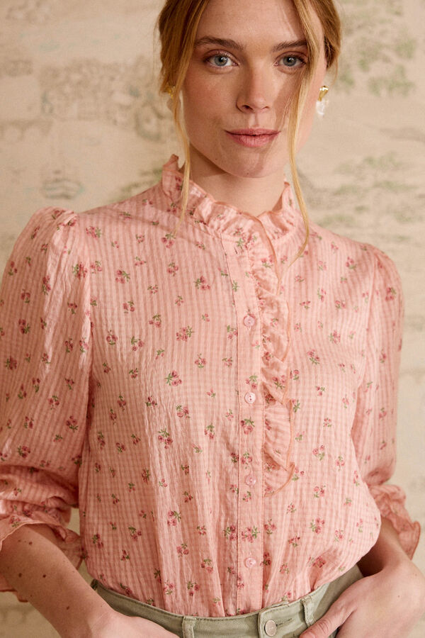 Pol&iacute;n Et Moi Camisa floral Selvina Subiu