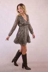 Molly Bracken Vestido de manga larga con estampado Multicolor