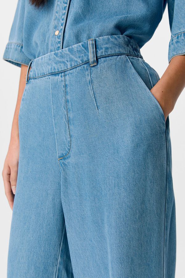 Object Cal&ccedil;a larga tencel Azul