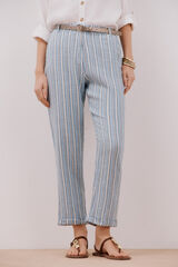 Cortefiel Cal&ccedil;as de linho Azul