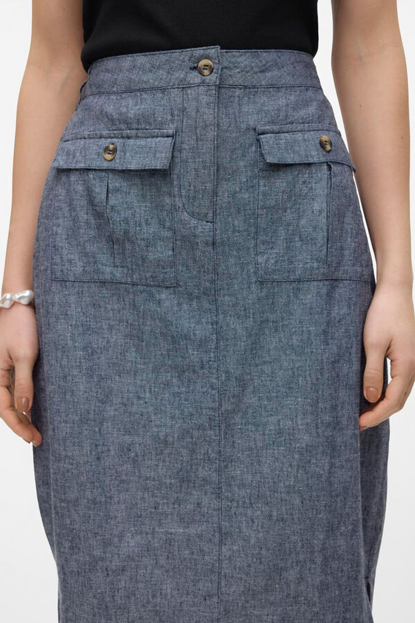 Vero Moda Saia 7/8  Azul