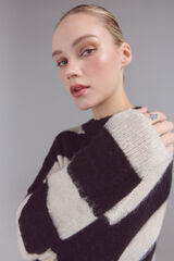 Slowlove Camisola riscas Ecru