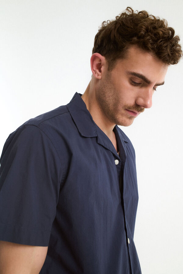 Selected Camisa de manga curta  Azul