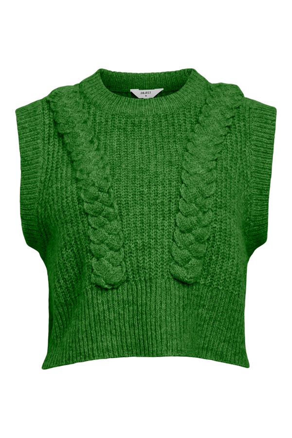 Object Colete de malha entrançada Verde
