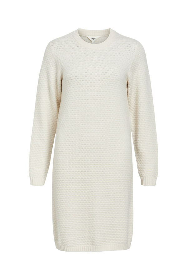 Object Vestido de malha texturizado Branco