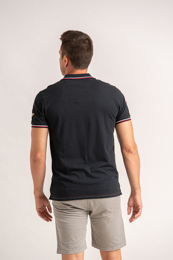 Privata Polo manga corta 100% algod&oacute;n Negro