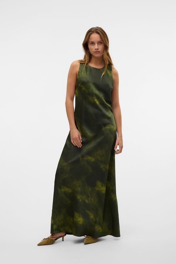 Vero Moda Vestido longo halter com costas cruzadas Verde