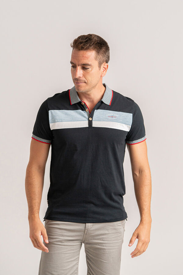 Privata Manga curta 100% algod&atilde;o Preto