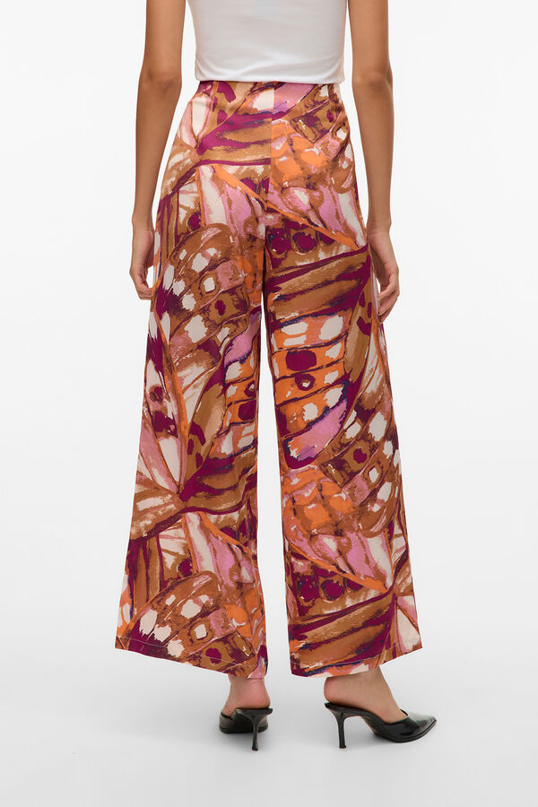 Vero Moda Pantalón fluido largo Castanho