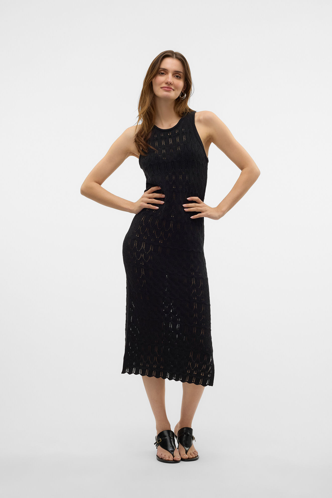 Vero Moda Vestido midi calado