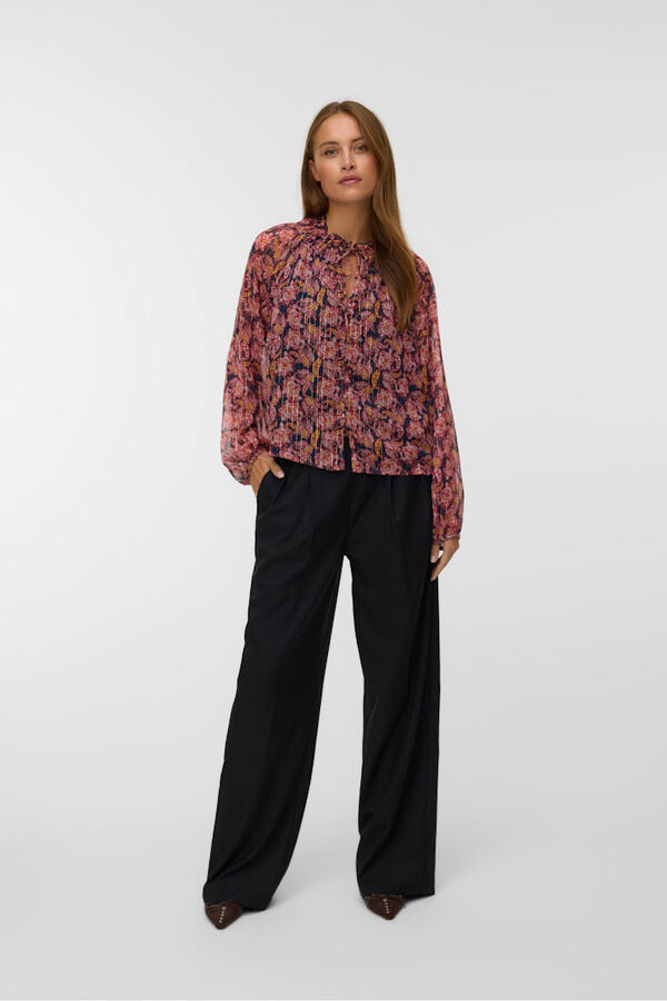 Vero Moda Top de gasa manga larga Multicolor