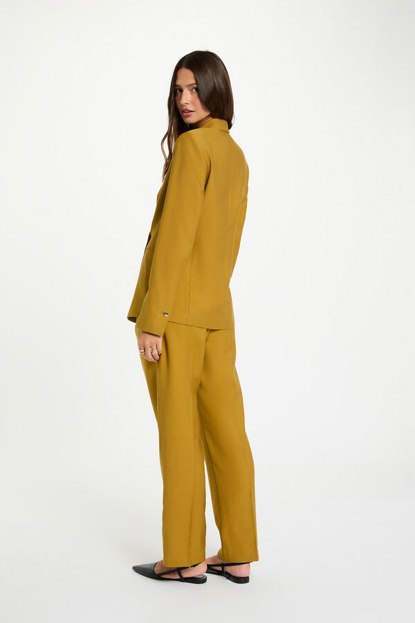 Morgan Chaqueta recta Amarillo