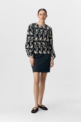 Object Blusa tejido bordado Negro