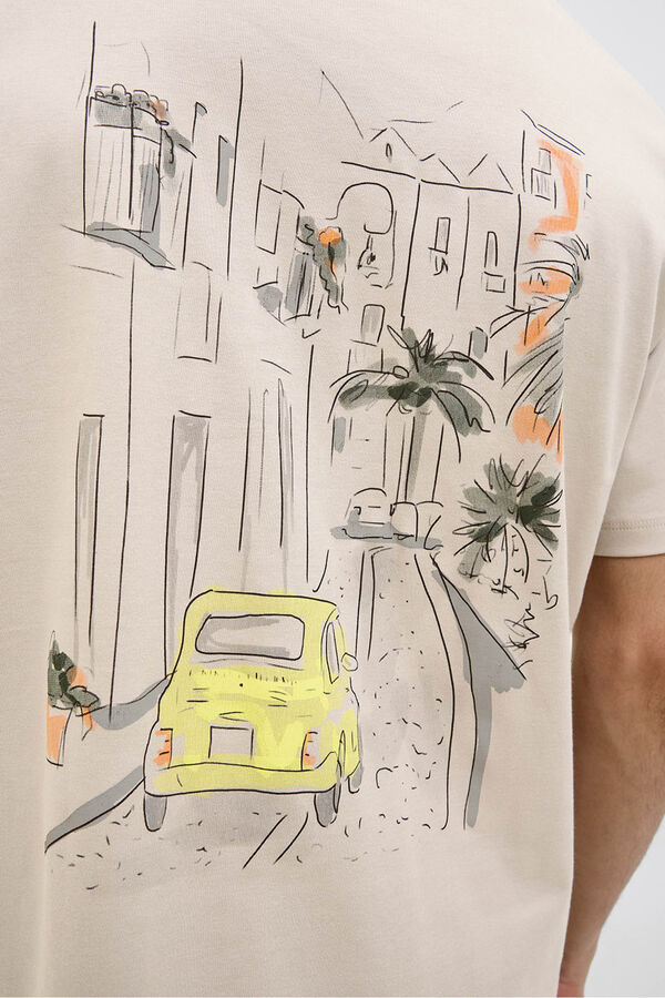 Jack & Jones Camiseta back print Gris