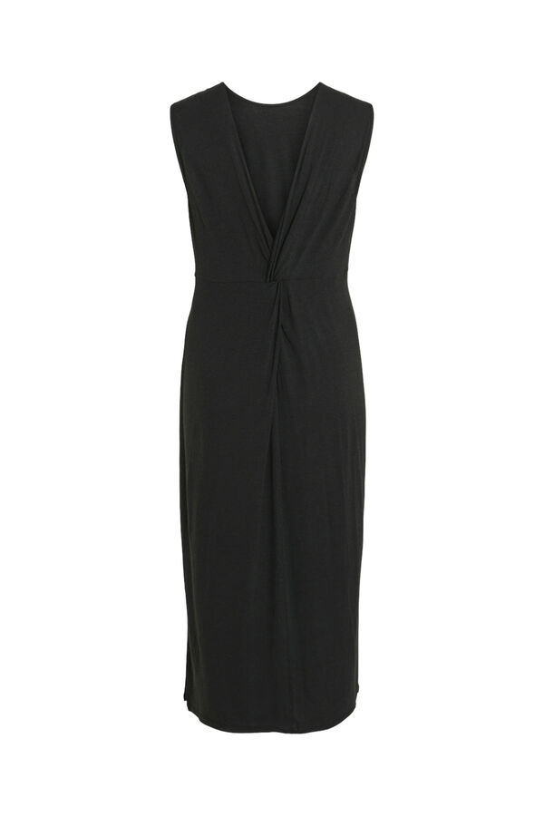 Vila Vestido midi sin mangas Negro