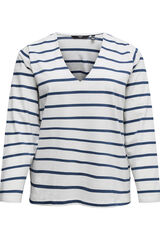 Vero Moda Top de manga larga y cuello pico Blanco