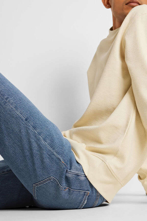 Selected Jeans Slim Fit confecionados com algodão orgânico Azul