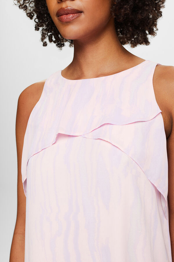 Esprit Vestido estampado allover curto chiffon Subiu