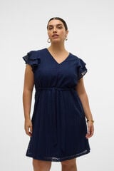 Vero Moda Curve Vestido curto de de renda plus size Azul