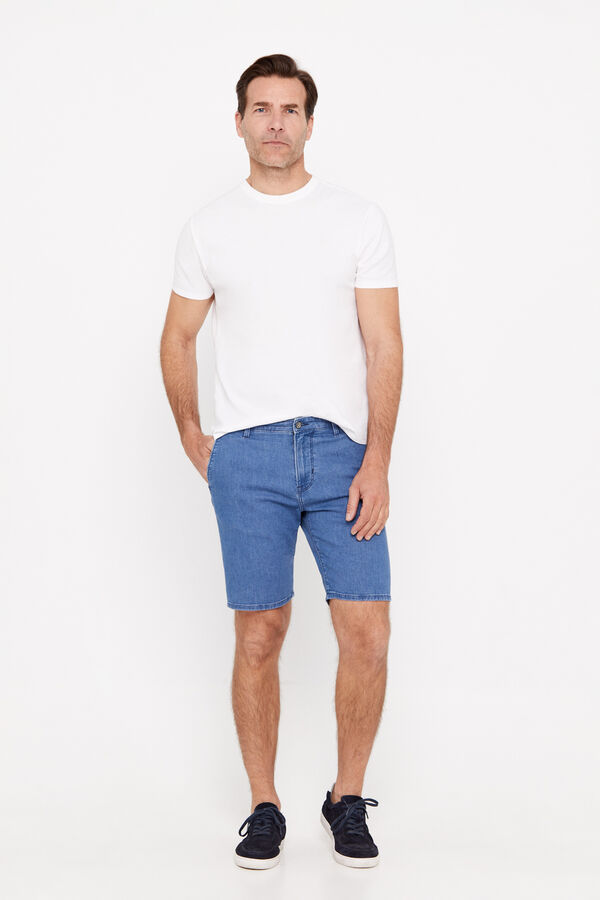 Cortefiel Bermudas Hombre Bermuda Vaquera Medio Rebajas En