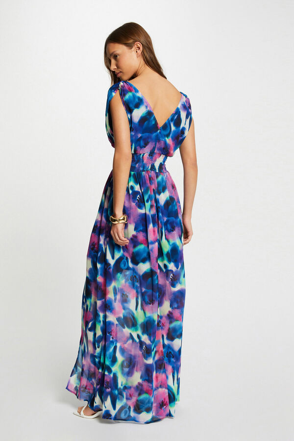 Morgan Vestido largo recto estampado Multicolor